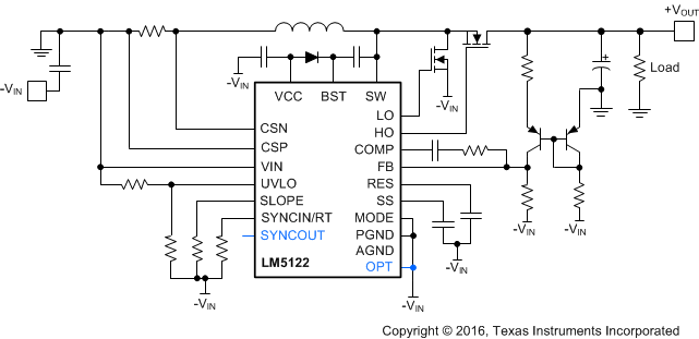 LM5122-Q1 simplified_schematic_negative_to_positive_converter_snvs954.gif