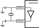 LMX2541 Crystal Mode Operation LMX2541 30073325.gif