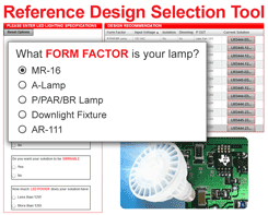 LED Bulb Reference Design Selector Tool