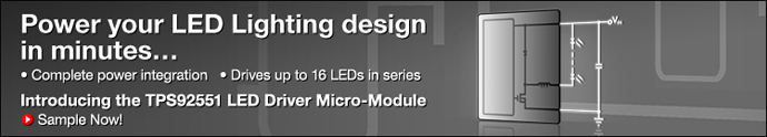 Power your LED Lighting design in minutes - TI.com