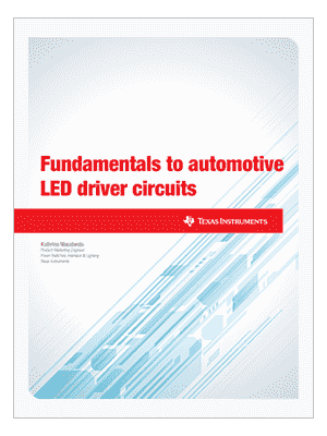 Fundamentals to automotive LED driver circuits (英語)