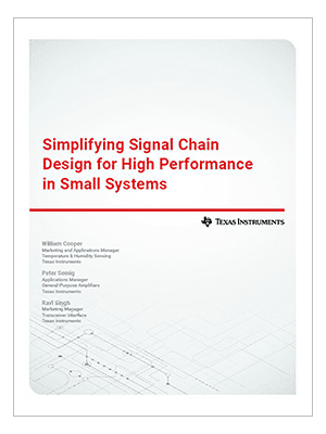 Designing a compact signal chain for high performance in small spaces (英語) の表紙