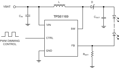 TPS61169 simp_schematic_snvsa40.gif